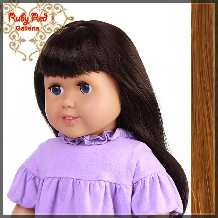 Straight Auburn Bang Wig for 18" Girl (AD0001B)