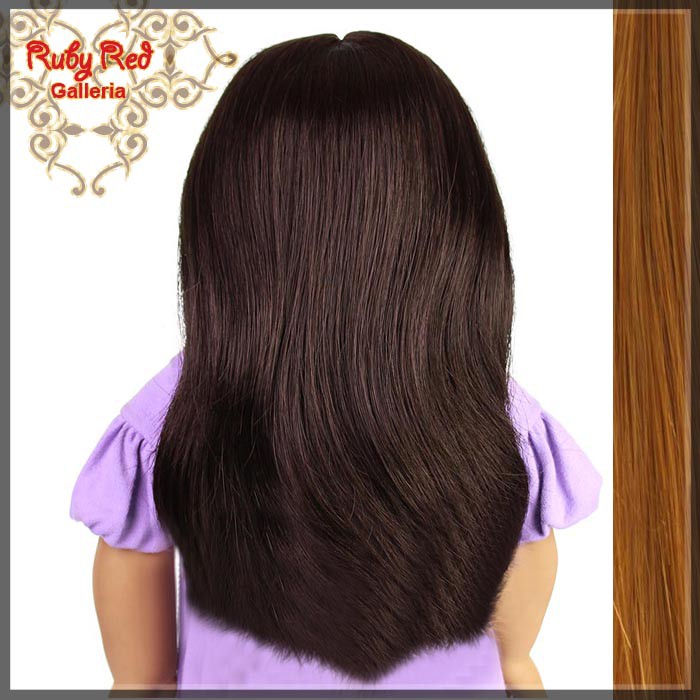 Straight Auburn Bang Wig for 18" Girl (AD0001B)