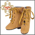 2.2cm Light Brown Tie Bootie for Blythe, Pullip & Momoko Dolls (RH0014B)