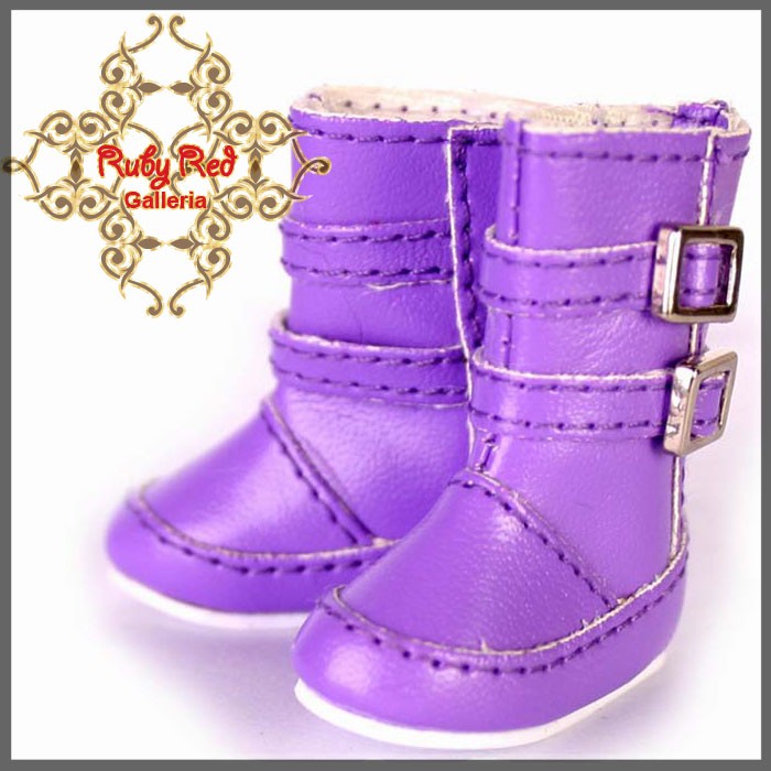 2.2cm Purple Buckle Snow Boots for Blythe, Pullip & Momoko Dolls (RH0013D)