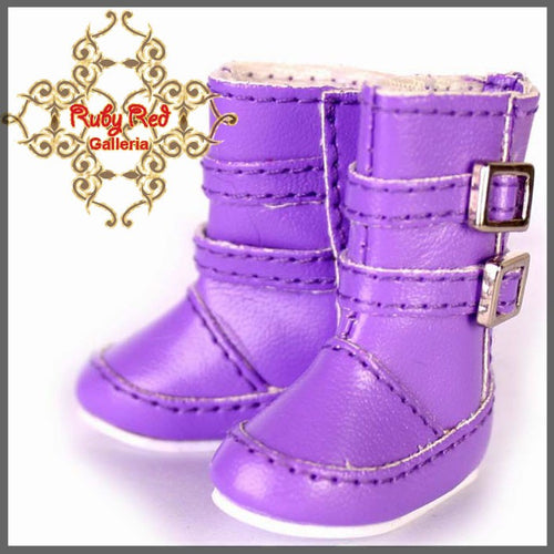 2.2cm Purple Buckle Snow Boots for Blythe, Pullip & Momoko Dolls (RH0013D)