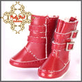 2.2cm Red Buckle Snow Boots for Blythe, Pullip & Momoko Dolls (RH0013B)