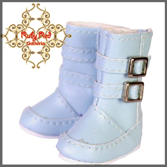 2.2cm Pink Blue Buckle Snow Bootsfor Blythe, Pullip & Momoko Dolls (RH0013A)