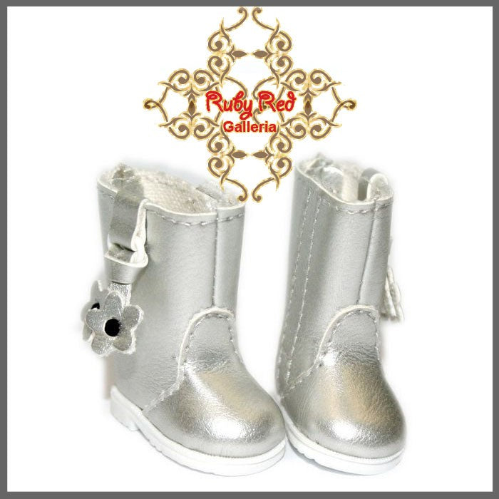 2.2cm Silver Boot for Blythe, Pullip & Momoko Dolls(RH0012E)