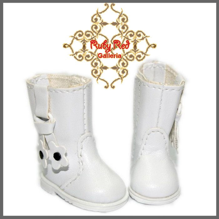 2.2cm White Boot for Blythe, Pullip & Momoko Dolls (RH0012A)