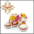 2.2cm Pink & White Canvas Sneakers for Blythe, Pullip & Momoko Dolls (RH0010F)