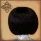 Ten Ping Black Mohair Wig for 8" Dolls (HD0007F)