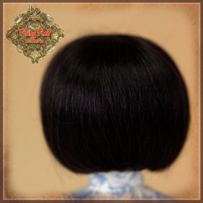 Ten Ping Black Mohair Wig for 8" Dolls (HD0007F)