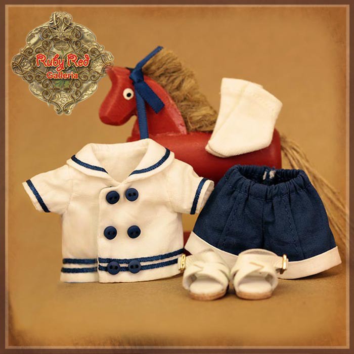 5.5" Shan White School Uniform Outfit (HC0071A)