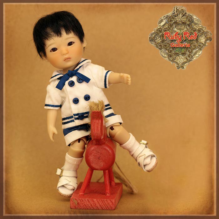 5.5" Shan White School Uniform Outfit (HC0071A)