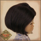 Dark Brown Mohair Wig for 8" Dolls (HD0025A)