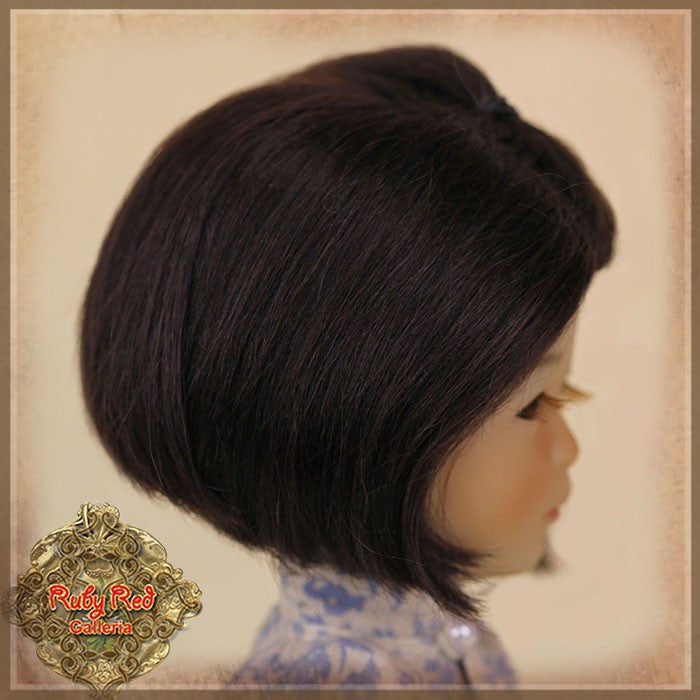 Dark Brown Mohair Wig for 8" Dolls (HD0025A)