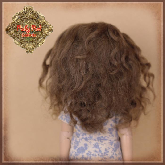 Brown Mohair Wig for 8" Dolls (HD0034A)