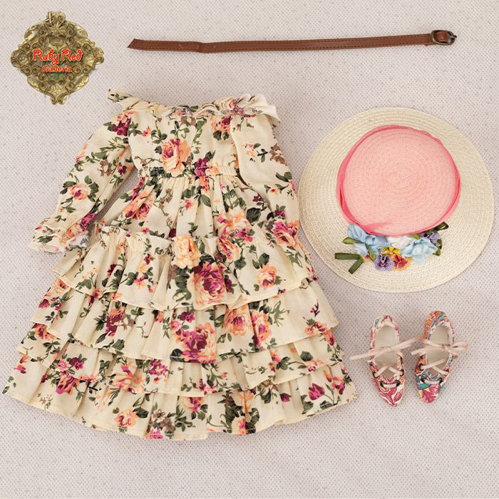 12” InMotion Girl Floral Dress Set (WC0092A)