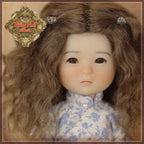 Brown Mohair Wig for 8" Dolls (HD0034A)