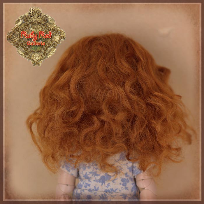 Red Mohair Wig for 8" Dolls (HD0034C)