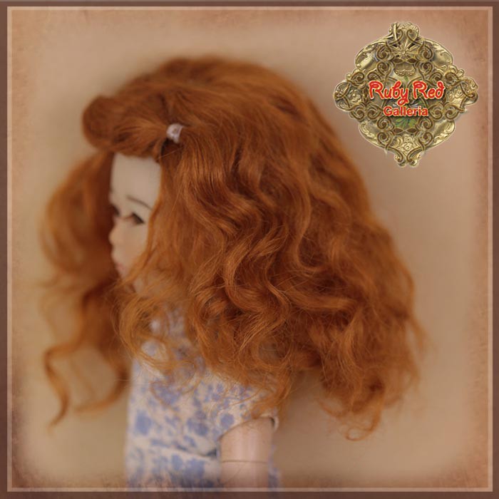 Red Mohair Wig for 8" Dolls (HD0034C)