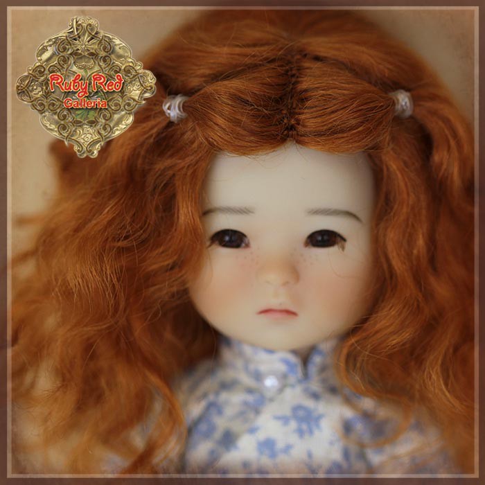Red Mohair Wig for 8" Dolls (HD0034C)