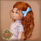 Red with Blonde Highlights Mohair Wig for 8" Dolls (HD0038A)