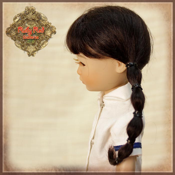 Brown with Braids Mohair Wig (HD0044A)