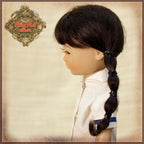 Brown with Braids Mohair Wig (HD0044A)