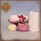 8" Ten Ping White and Red Outfit (HC0077A)