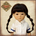 Brown with Braids Mohair Wig (HD0044A)