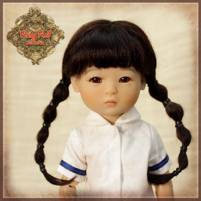 Brown with Braids Mohair Wig (HD0044A)