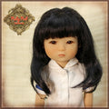 Black with Braids Mohair Wig for 8" Dolls (HD0045A)
