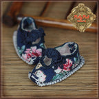 Blue Flower Shoes for 8" Dolls (HH0075A)