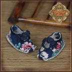 Blue Flower Shoes for 8" Dolls (HH0075A)