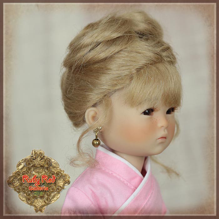 Blonde Mohair Wig for 8" Dolls (HD0048A)