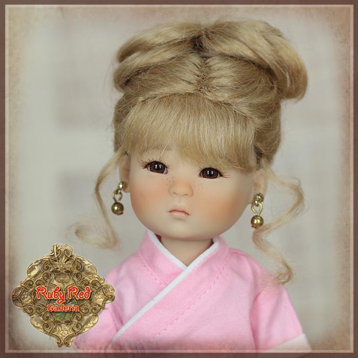 Blonde Mohair Wig for 8" Dolls (HD0048A)