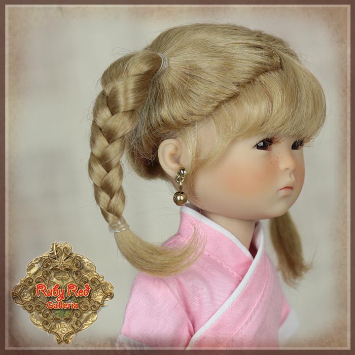 Blonde with Braids Mohair Wig for 8" Dolls (HD0050A)