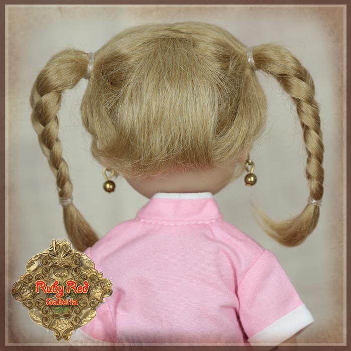 Blonde with Braids Mohair Wig for 8" Dolls (HD0050A)
