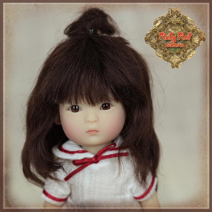 Brown Mohair Wig for 5.5" Dolls (HD0051A)