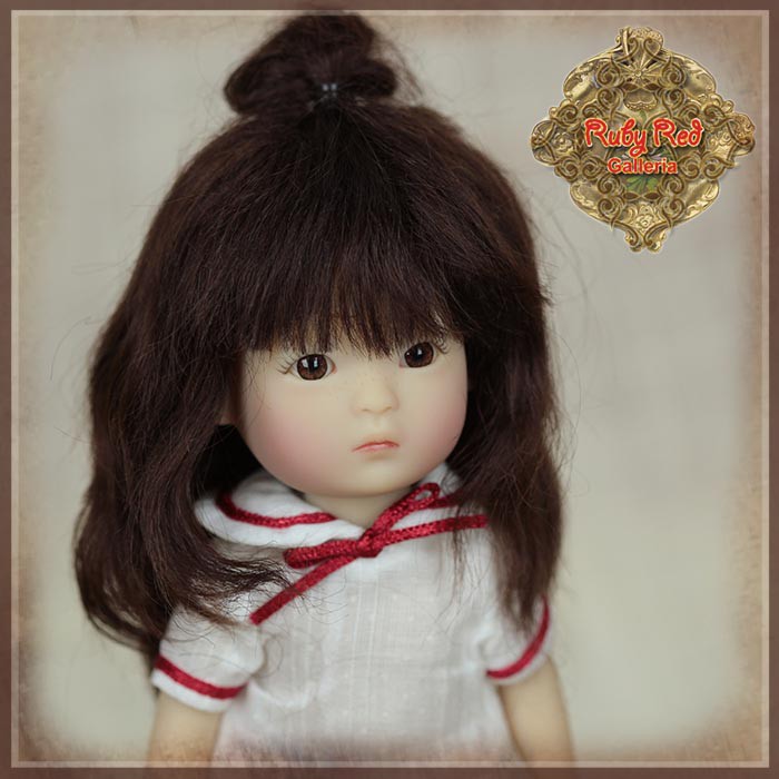 Brown Mohair Wig for 5.5" Dolls (HD0051A)
