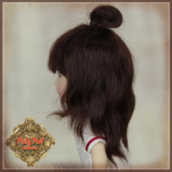 Brown Mohair Wig for 5.5" Dolls (HD0051A)