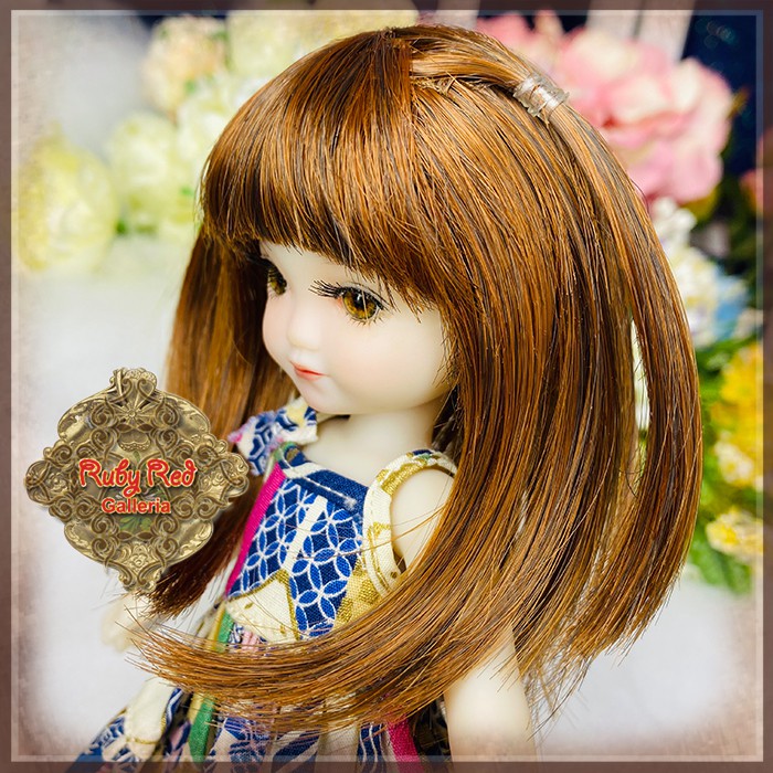 Auburn Synthetic Hair Wig for 6.5" Dolls (HD0054A)