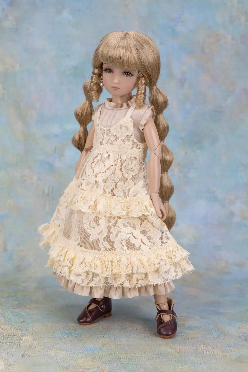 12” InMotion Girl Champagne Petal Dress (WC0097A)